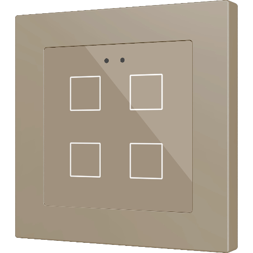 ZENNIO ZVIFR55X4C FLAT RGB 55 X 4. CAPACITIVE GLASS BUTTON