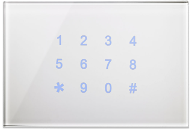 BLUMOTIX BX-F-R12OWS QUBIK DOORY Horizontal KNX numeric keyboard cover
