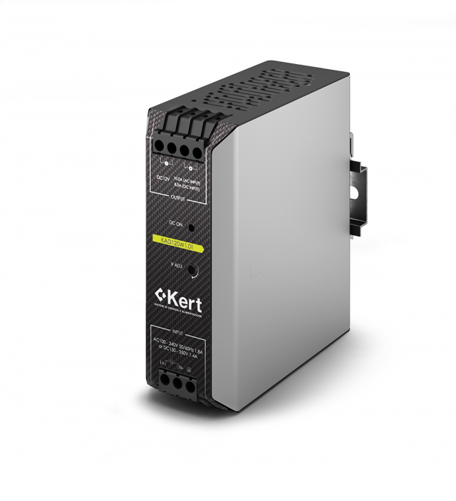 KERT KAD120W1.01 Alimentatore industriale 12Vdc 10A. 120W Protezione GEL coating