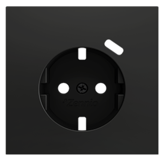 ZENNIO ZS70CSC1USA ZS70. Schuko socket cover with USB C 70x70 mm - An