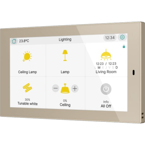 ZENNIO ZVICX50C CX50. Capacitive touch panel 5 pollici - Champagne