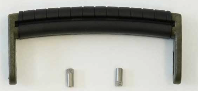 GT LINE KIN.1122 Maniglia, verde, rivestimento in gomma nero (mod.