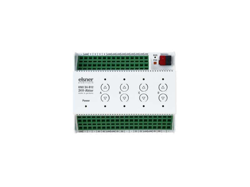 ELSNER 70533 KNX S4-B12 Attuatore KNX 24 V - 4 Uscite Azionamento - 12 Ingressi