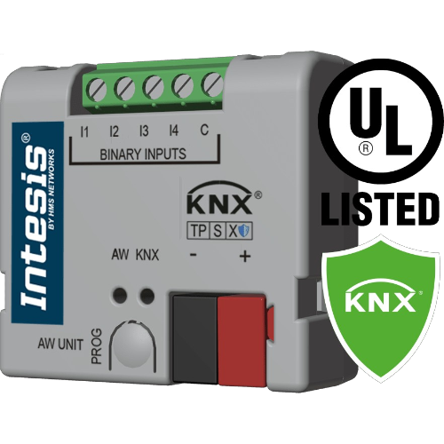 INKNXMIT001A200 Gateway Intesis KNX Data Secure Mitsubishi Electric ECODAN aria‑acqua a KNX TP