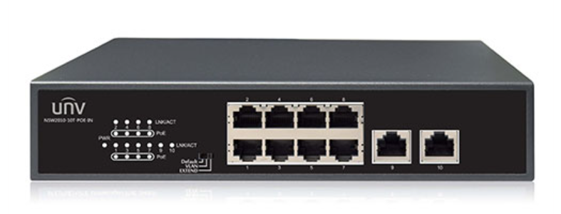 UNIVIEW NSW2020-10T-POE-IN Switch 8PoE+2 porte