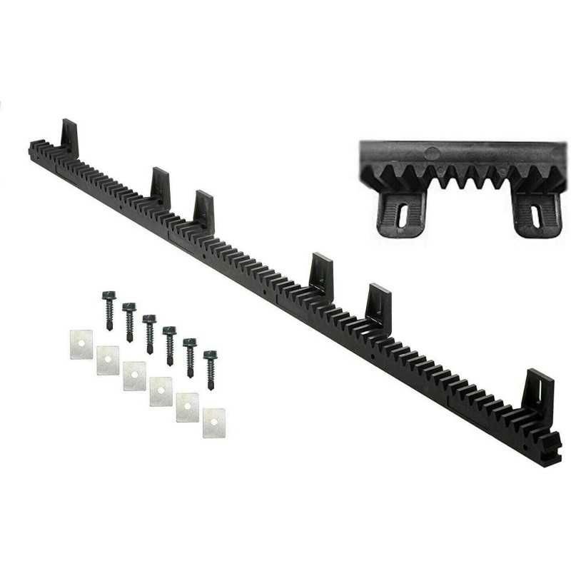 NICE ROA66 Cremagliera M4 25x20x1000 mm asolata in nylon con