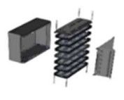 THERMOSTICK VER-A40-40-STX Vesda-E VEA VER-A40-40-STX StaX locale a 40 relè (argento)