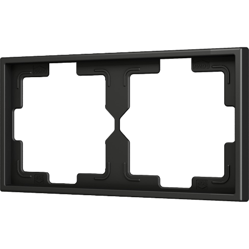 ZENNIO ZS70FM2A ZS70. 2-gang Frame - Anthracite