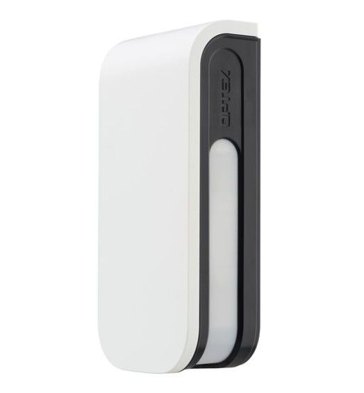 OXBXSAM BXS-AM Rivelatore doppio PIR da esterno cablato, 12+12m, con antimascheramento, corpo nero con coperchio bianco