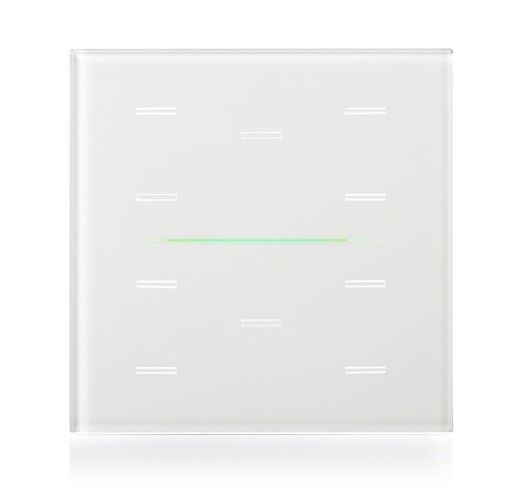 EELECTRON 9025GL10L01 9025 KNX CAPACITIVE BUTTON, WHITE GLASS 10 CHANNELS
