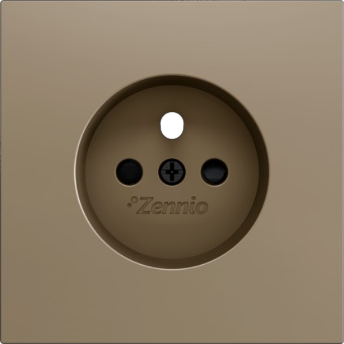 ZENNIO ZS55CFSC ZS55. French screwless socket cover 55x55 mm - Cha