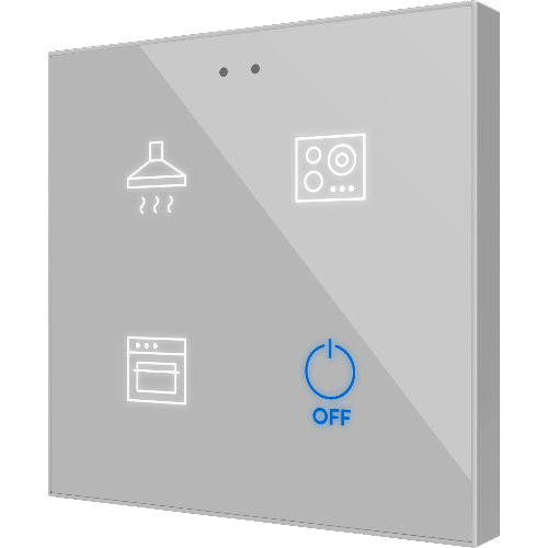 ZENNIO ZVIFR4 FLAT RGB 4. CAPACITIVE GLASS BUTTON -