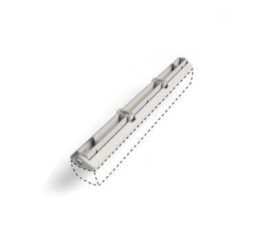 DAITEM RXA80T Supporto regolabile per rivelatori 180-21I di colore bianco