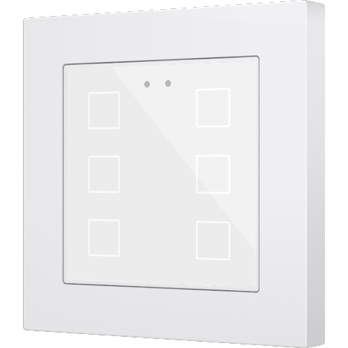 ZENNIO ZVIFR55X6W FLAT RGB 55 X 6. CAPACITIVE GLASS BUTTON