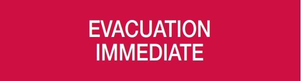 COOPER CSA INCENDIO CSA08671 DICITURA SERIE 50XX "EVACUATION IMMEDIATE"