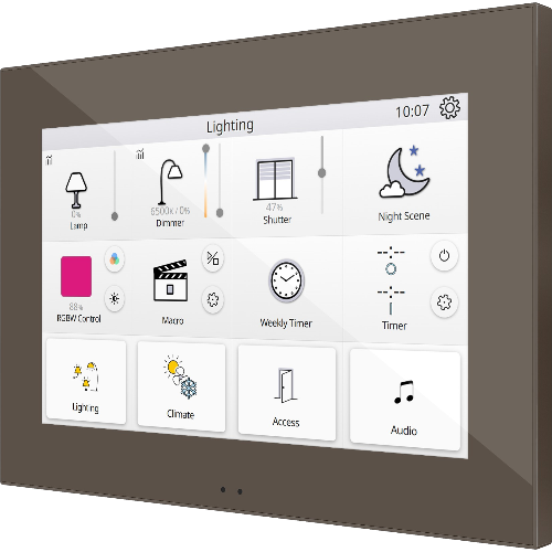 ZENNIO ZVIZ70V2M Z70 v2. Color capacitive touch panel - Mocha