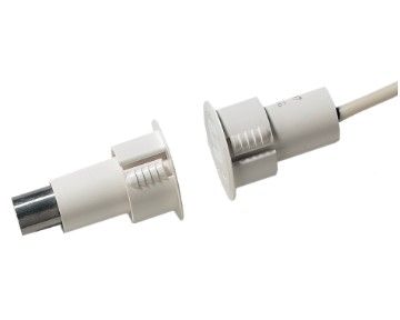 ARITECH INTRUSION DC124 Built-in magnetic contact for iron doors with cable. GAP 9mm