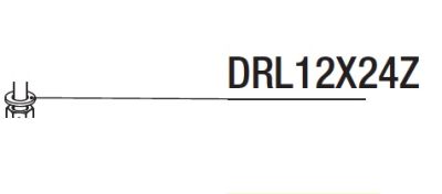 RIB DRL12X24Z ROUND. 12X24 FLAT