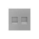 ZENNIO 830001306 Cover RJ45 doppia ZS55,argento