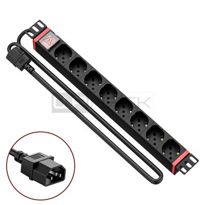 WP RACK WPN-PDU-C01-08 19 PDU WITH 8 SCHUKO SOCKETS, IEC320 C14 PLUG"