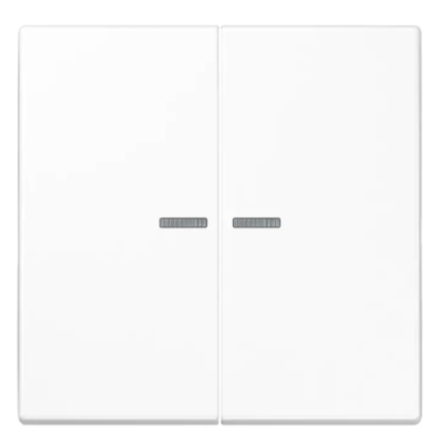 JUNG A10921STRFBFWW Pulsante KNX RF, 2 canali, bianco alpino