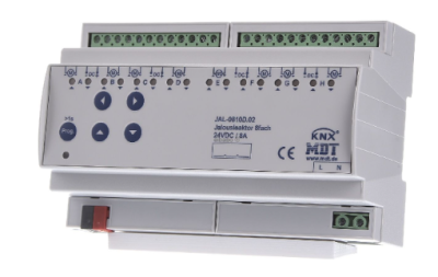 MDT JAL-0810D.02 Attuatore per tapparelle KNX 8 posti, 24V DC JAL-0810D.02