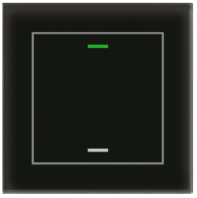 MDT BE-GTL1TS.01S Tast.Light vetro,1T+T gradi,nero