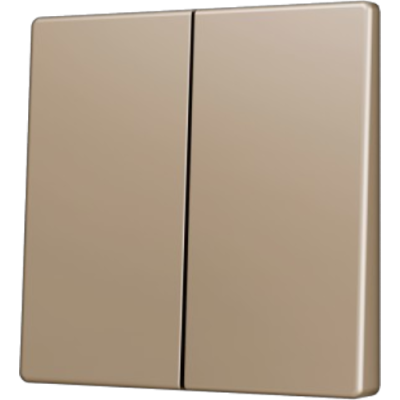 ZENNIO ZS55CSOFT24C ZS55. Cover for Double KNX Soft push button - Champagne