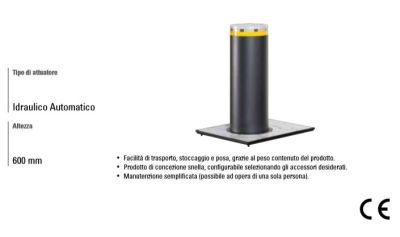 FAAC 116500 J200HA H600 Automatic Retractable Bollard