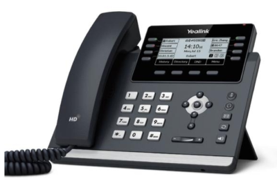 YLK-TI-SIP-T43U Yealink SIP-T43U: 12 SIP accounts, Bluetooth via dongle, Wifi via dongle, up to 21 BLF keys