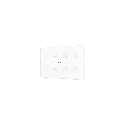 ZENNIO ZVITXLX8 TECLA XL backlit 8-key capacitive touch switch, custom