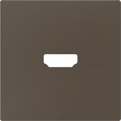 ZENNIO 830002503 ZS55. Cover for HDMI insert 55x55 mm - Mocha