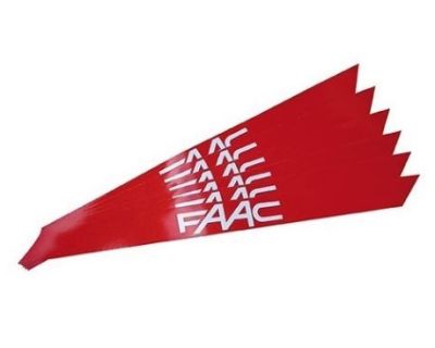 FAAC 490117 KIT OF 6 REFLECTIVE STICKERS FOR BARRIER ROD