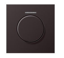 JUNG AL1940KO5D Mascherina con uscia luce per pulsante rotativo KNX- alluminio scuro