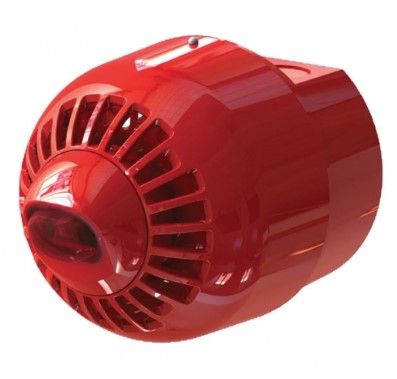ARITECH FIRE ASW2367 Outdoor multitone optical/acoustic alarm with high base. Color red