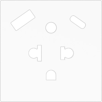 ZENNIO ZS55CEUA2USW ZS55. Euro-American socket cover with USB C and A