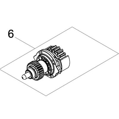 FAAC RICAMBI 6020656 GRUPPO ALBERO LENTO BLIZZARD 400/C734
