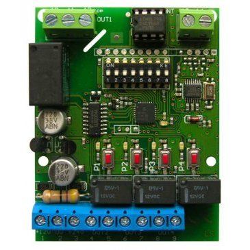 NOLOGO RX4-XL Radioricevitore con quattro canali, universale e compatibile, 433.92MHz con box per esterno
