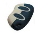 CDVI SETR2641AM2.B 433 MHZ MINI RADIO REMOTE CONTROL - GREY/BLUE - 2 CHANNEL