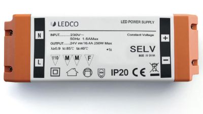 LEDCO TR24250/CL2 24Vdc 250W CL. 2 SELV TRANSFORMER