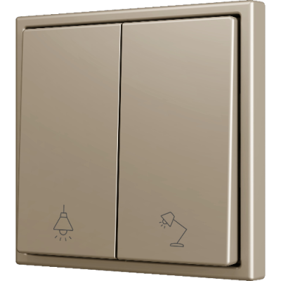 ZENNIO ZS702PB2CC ZS70. Double Soft push button for 2 binary inputs