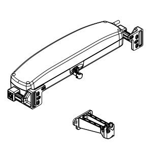 TOPP 3A8200 Pair of tilting front mounting brackets - black