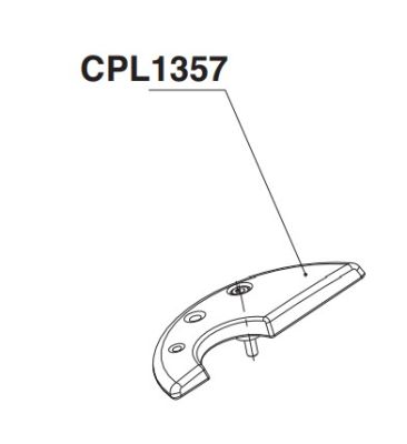 RIB CPL1357 LEFT BOSS UNLOCK KNOB