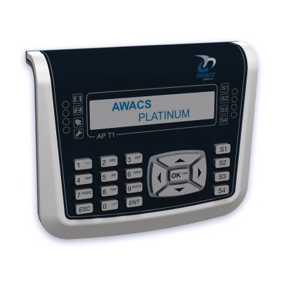 AWACS "APT1/BI BIANCA" White wired display keyboard