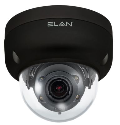 EL-IP-ODA4-BK Telecamere IP ELAN Sorveglianza IP Motorizzata Autofocus Telecamera dome da esterno 4MP con IR (Nero)