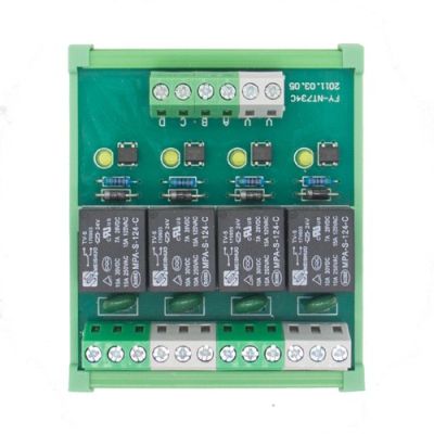 MARSS MH-NT734-C 4-Relay DIN rail mounting module