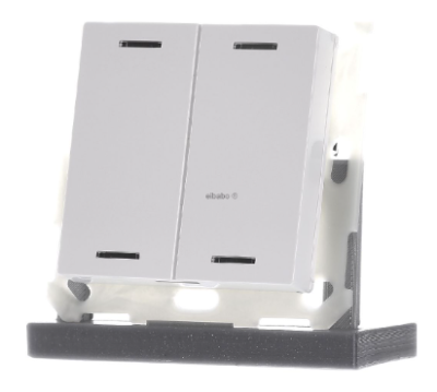 MDT BE-TAL5502.01 EIB, KNX, Push Button Lite 55 2 volte, RGBW, neutro, finitura bianca lucida BE-TAL5502.01