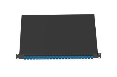 PANDUIT NKFD1W12AQDLC NK eDrawer with 12 Duplex LC Adapters - Aqua-Zirc