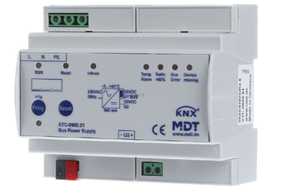 MDT STC-0960.01 Alimentazione bus con funzione di diagnosi, 960mA per automazione domestica KNX STC-0960.01