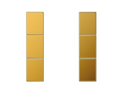 JUNG GO2503TSA Key covers for sensor 3 channels F50- mod. LS990- golden